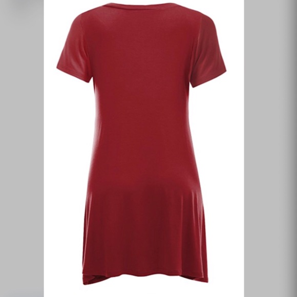 Flowy & Flattering Tunic/Dress (S-XXXL) in Wine - Picture 2 of 7